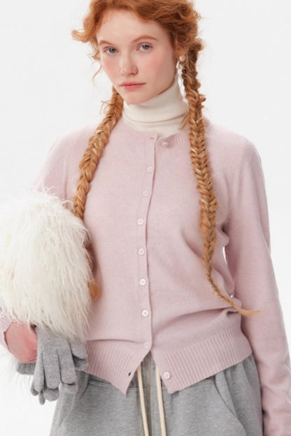 Multi-Color Snowflake Knitted Cardigan