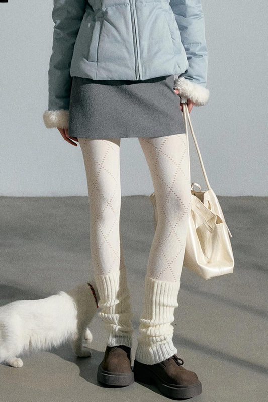 Gray High-Waisted Versatile Skirt