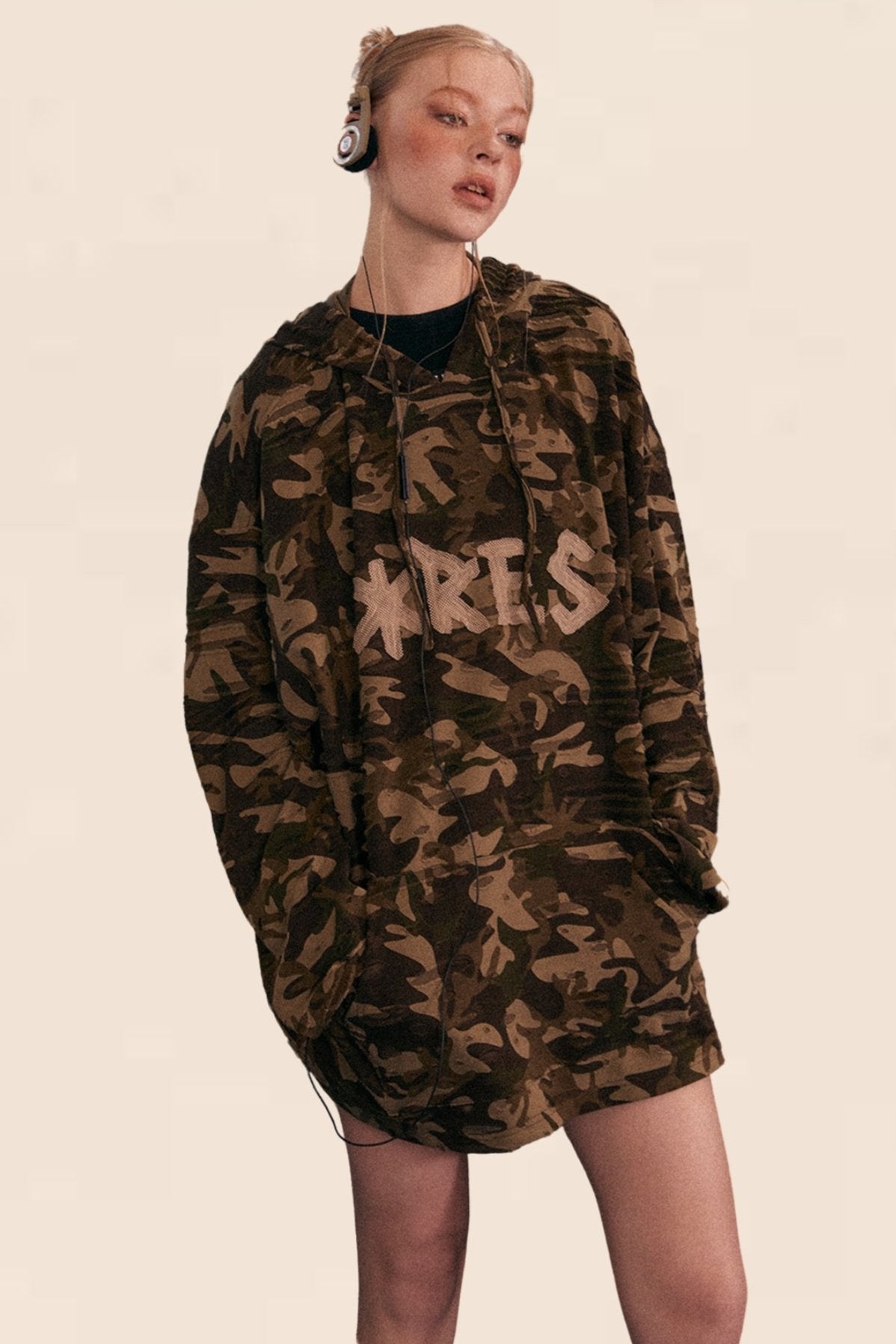 Long Sleeve Camouflage Hoodie