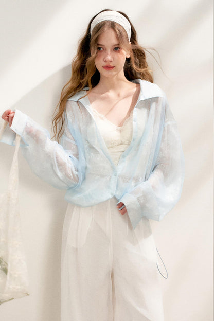 Lace Color-Block Jacket