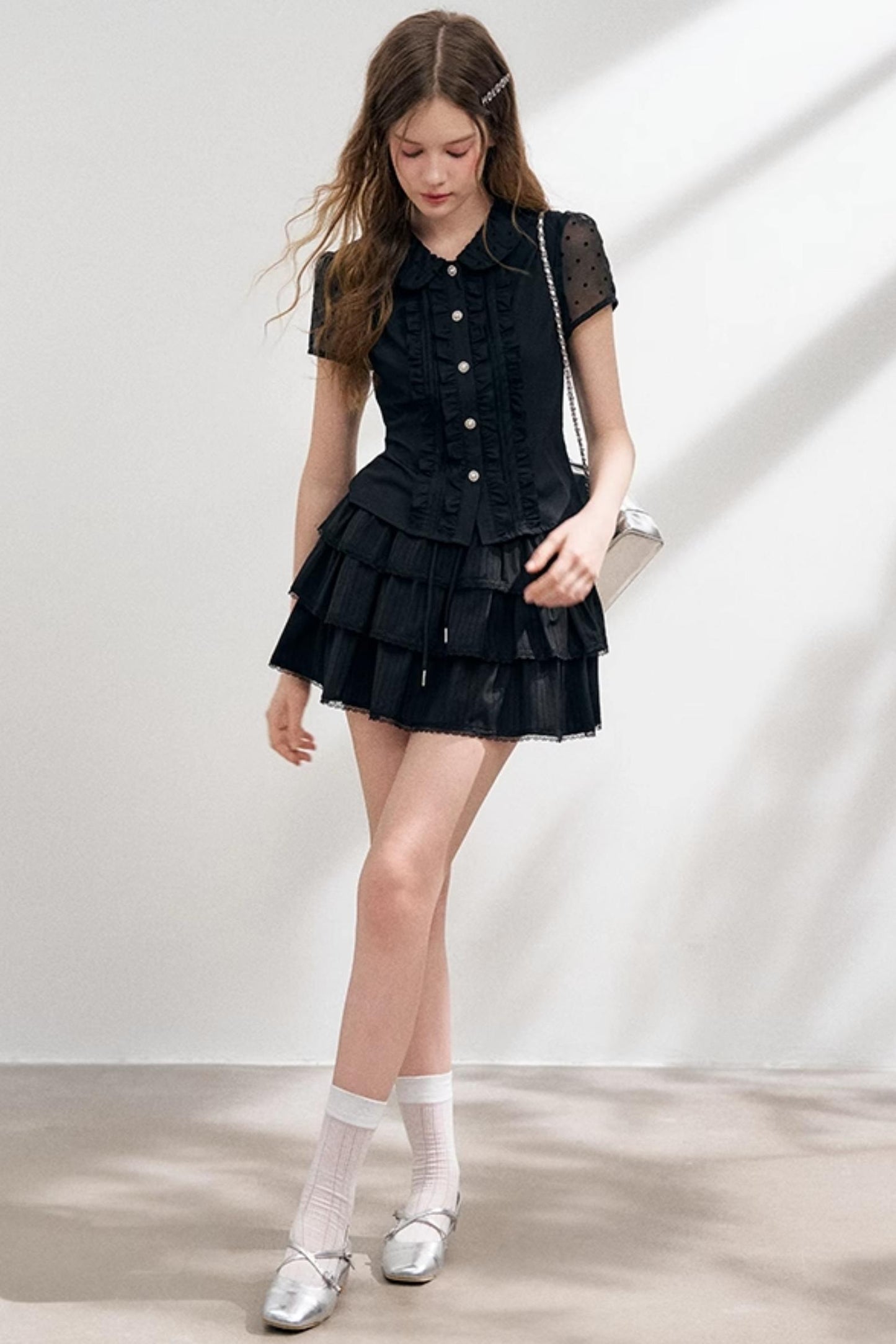 Organza Polka Dot Top