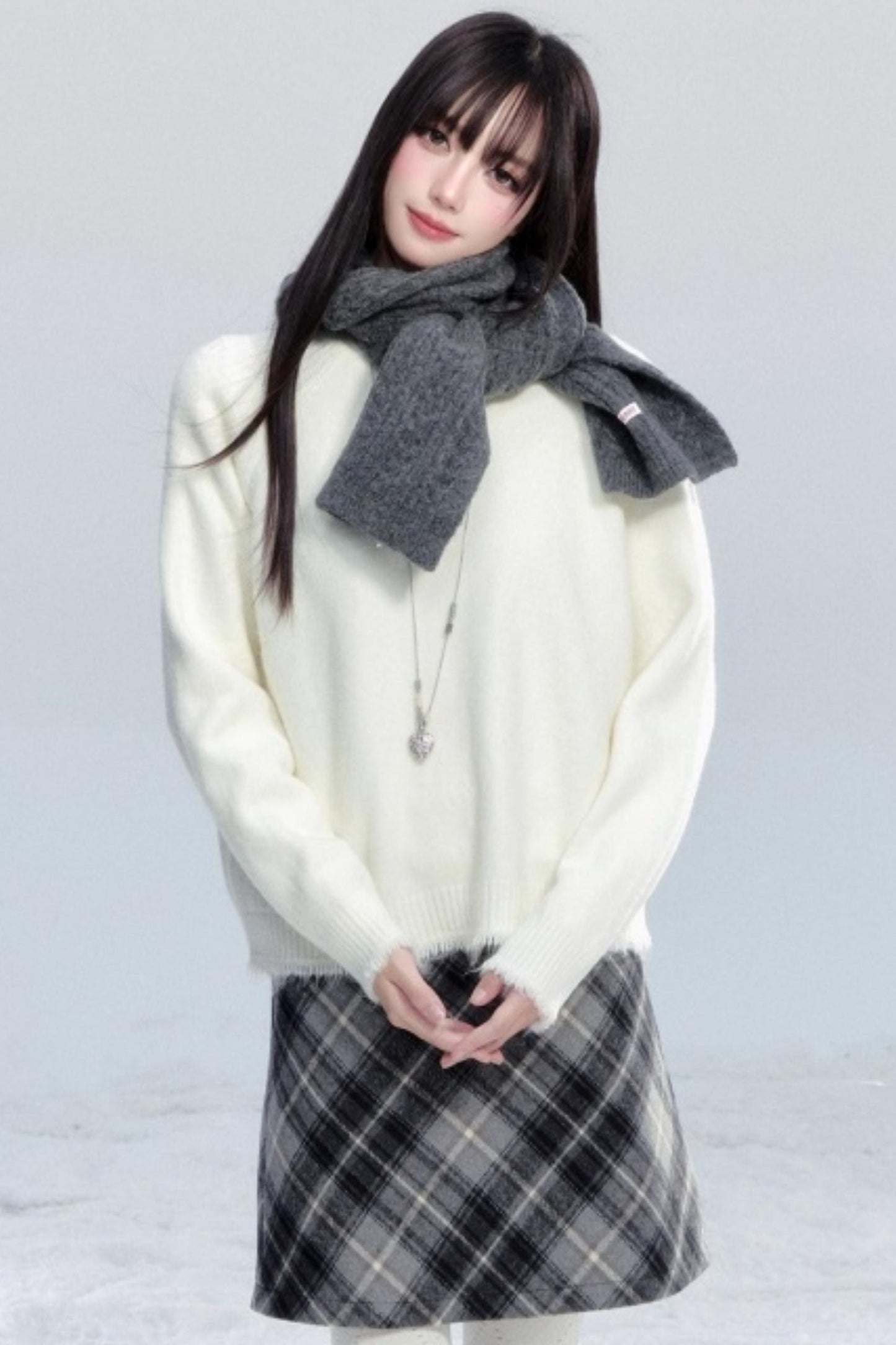 Fringed Raw Edge Sweater