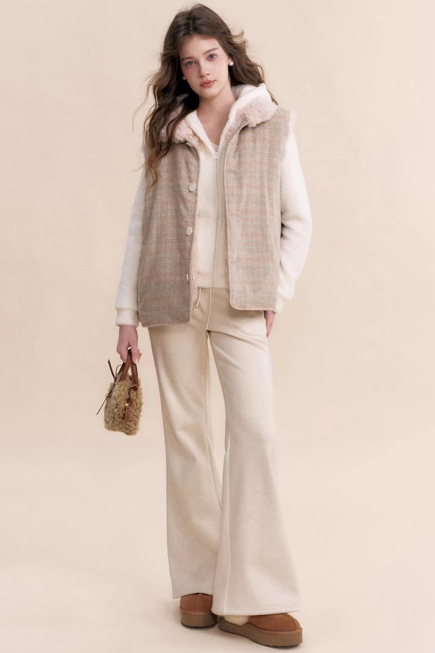 Cashmere Blend Flared Sweatpants