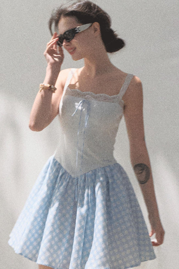 Slim Halter Tencel Hemp Dress