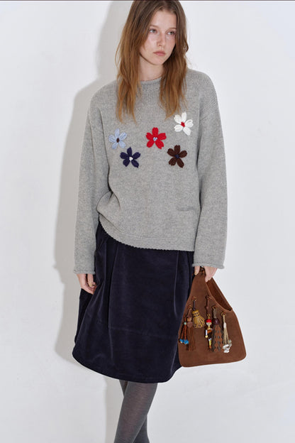 Three-Dimensional Floral Top