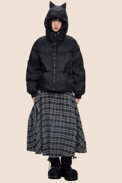 Winter White Short Down Jacket