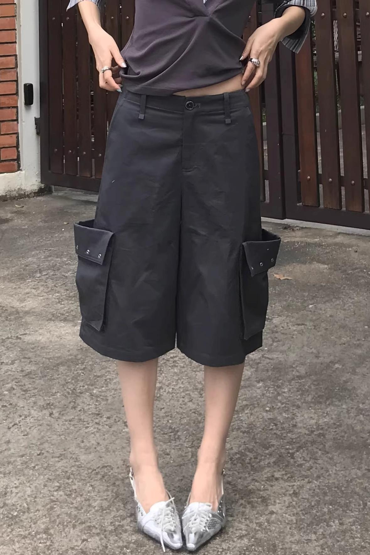 Two-Tone Workwear Shorts