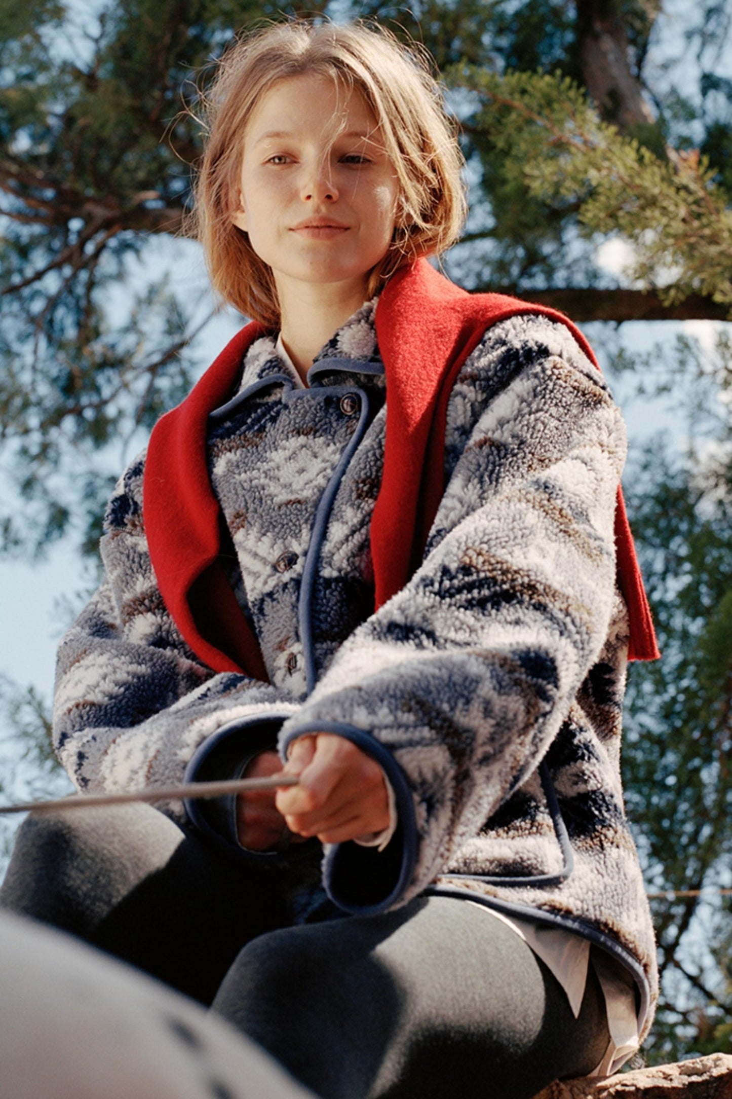 Fair Isle Lamb Wool Jacket