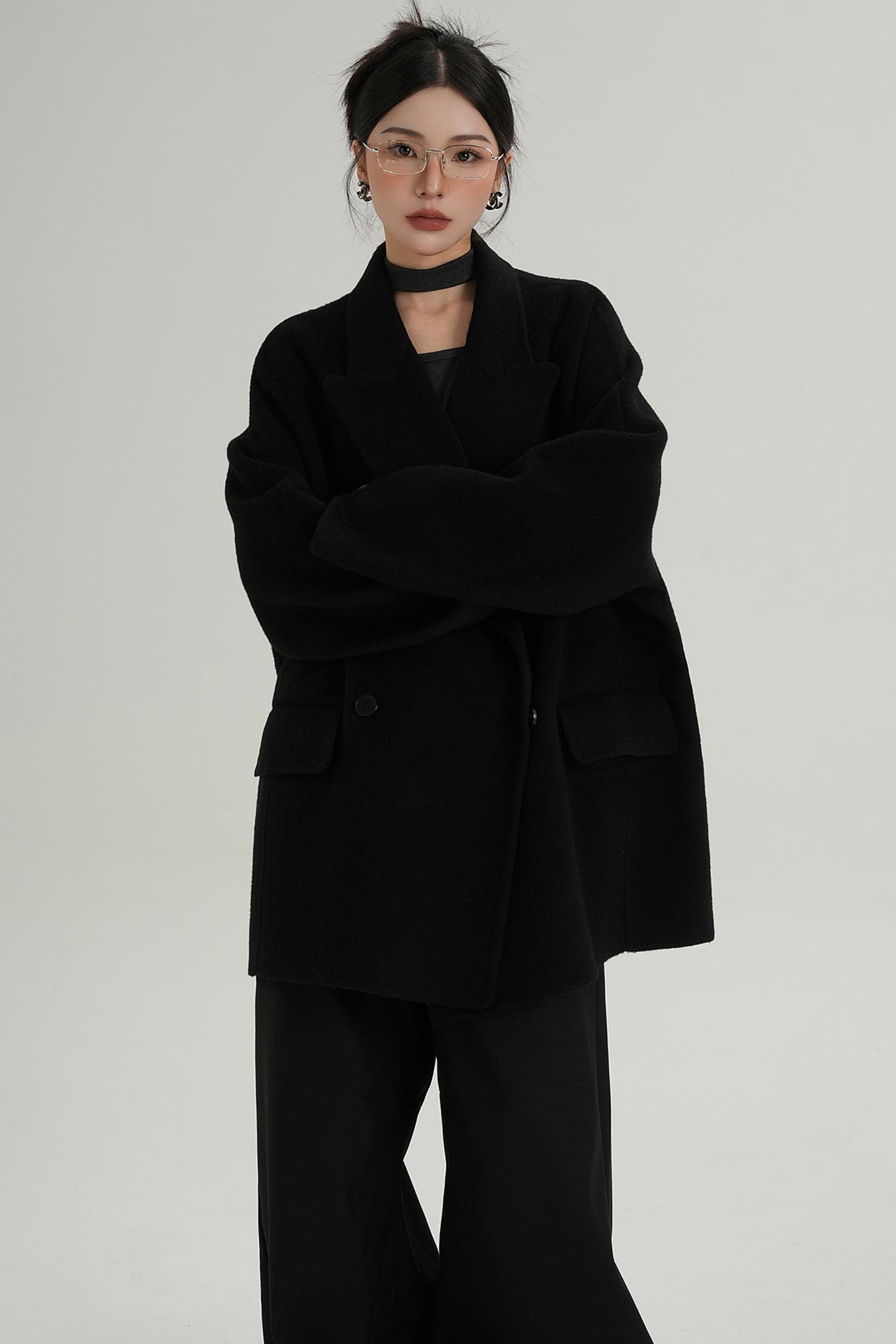Woolen Elegance Long Coat