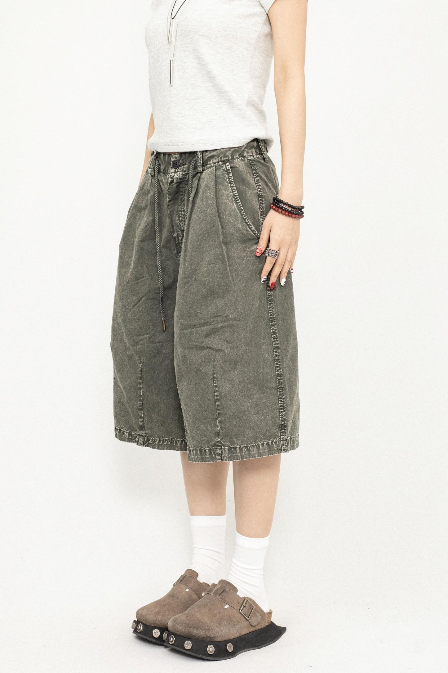 Relax Wide-Leg Shorts