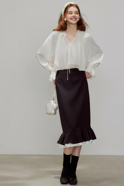 Silhouette V-Neck Shirt