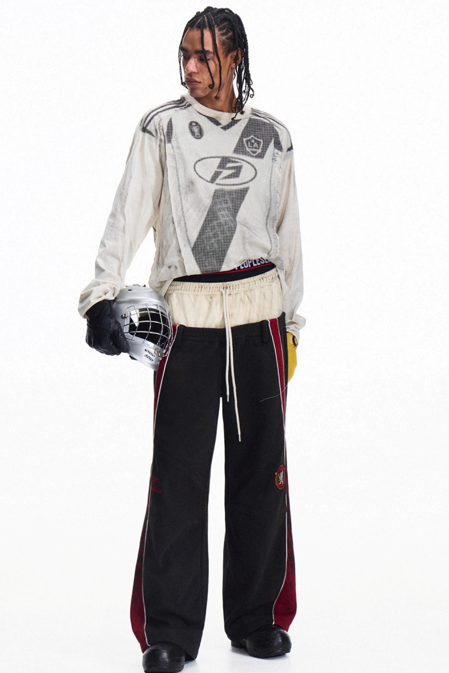 Sporty Loose Crew Neck Top