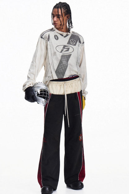 Sporty Loose Crew Neck Top