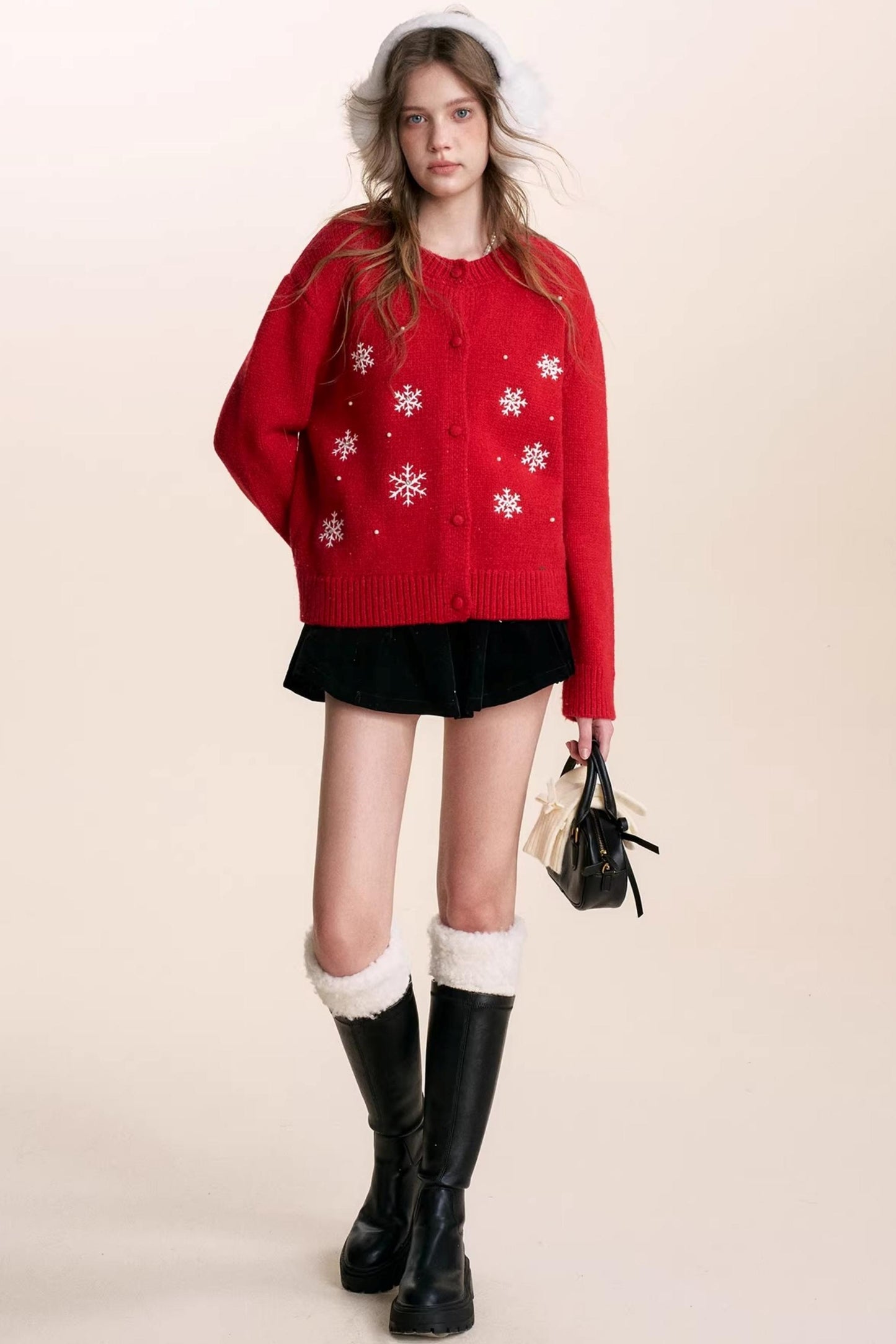 French Velvet A-Line Skirt