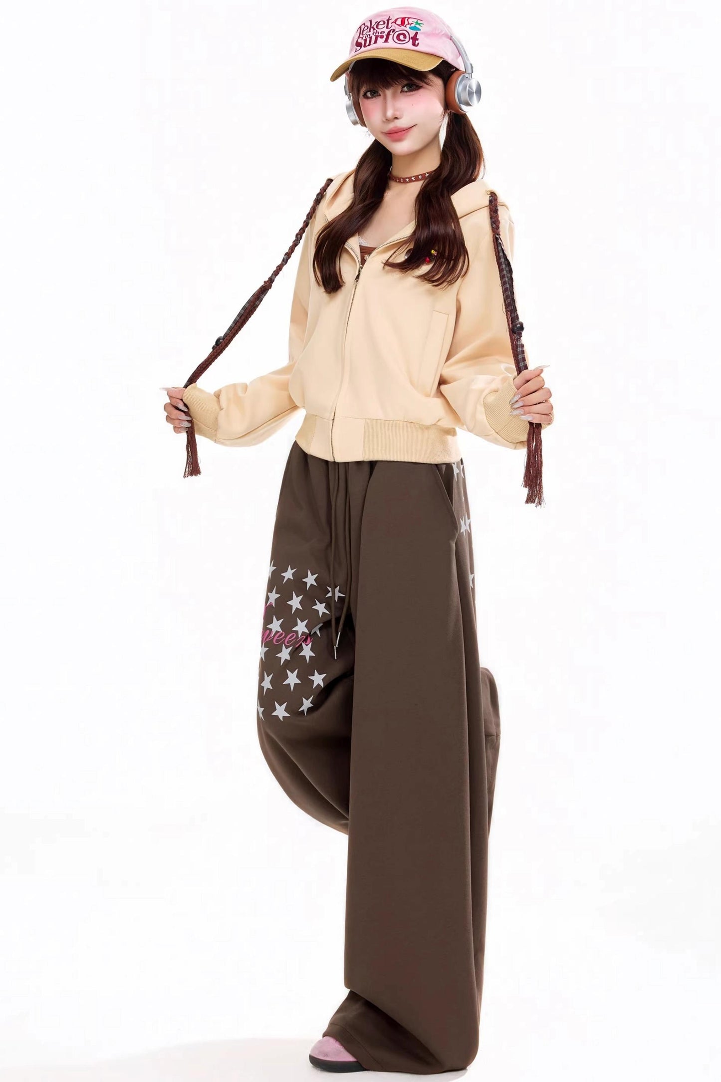 Retro Hooded Cardigan Jacket