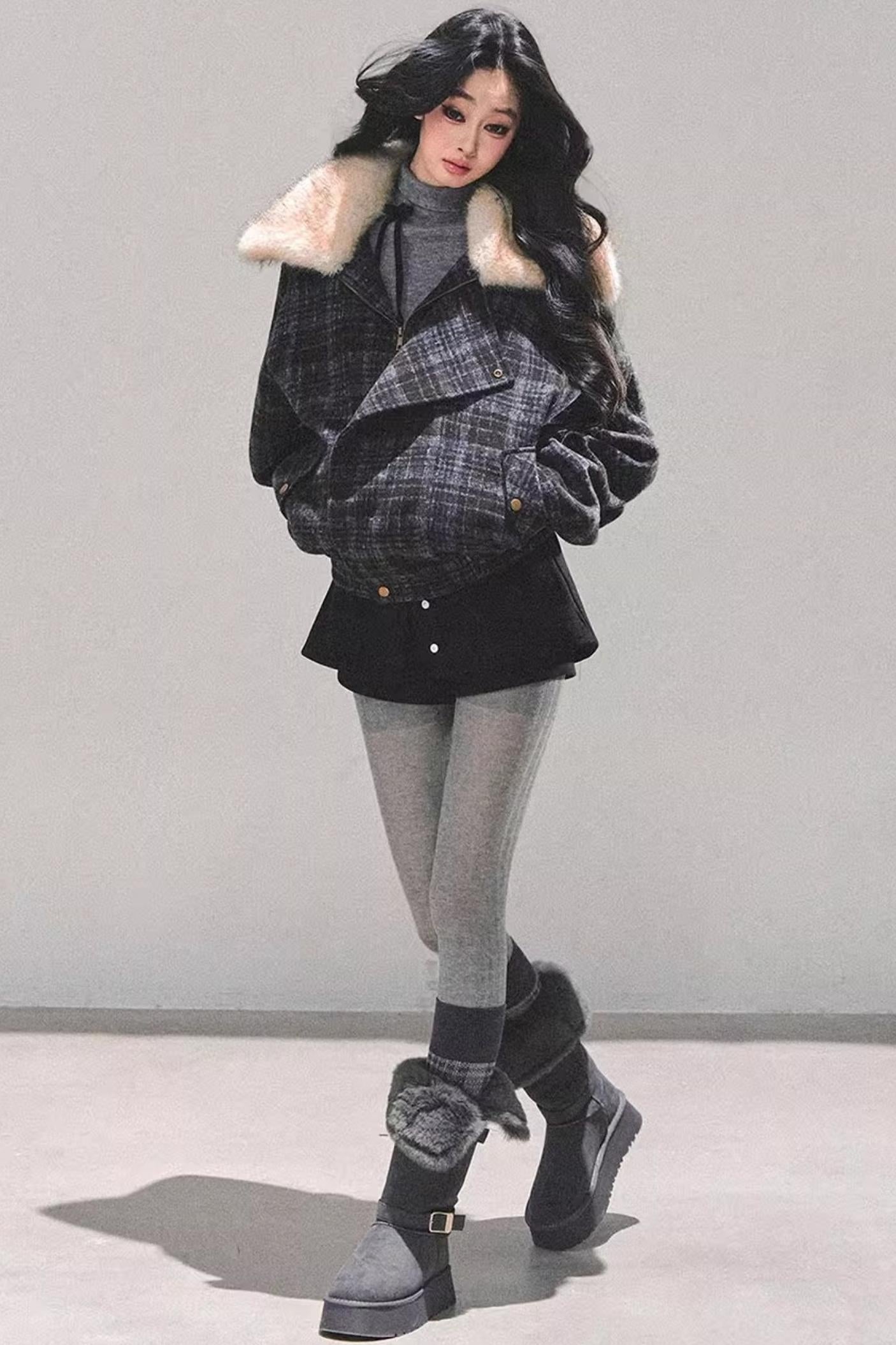 Hepburn Plaid Quilted Jacket