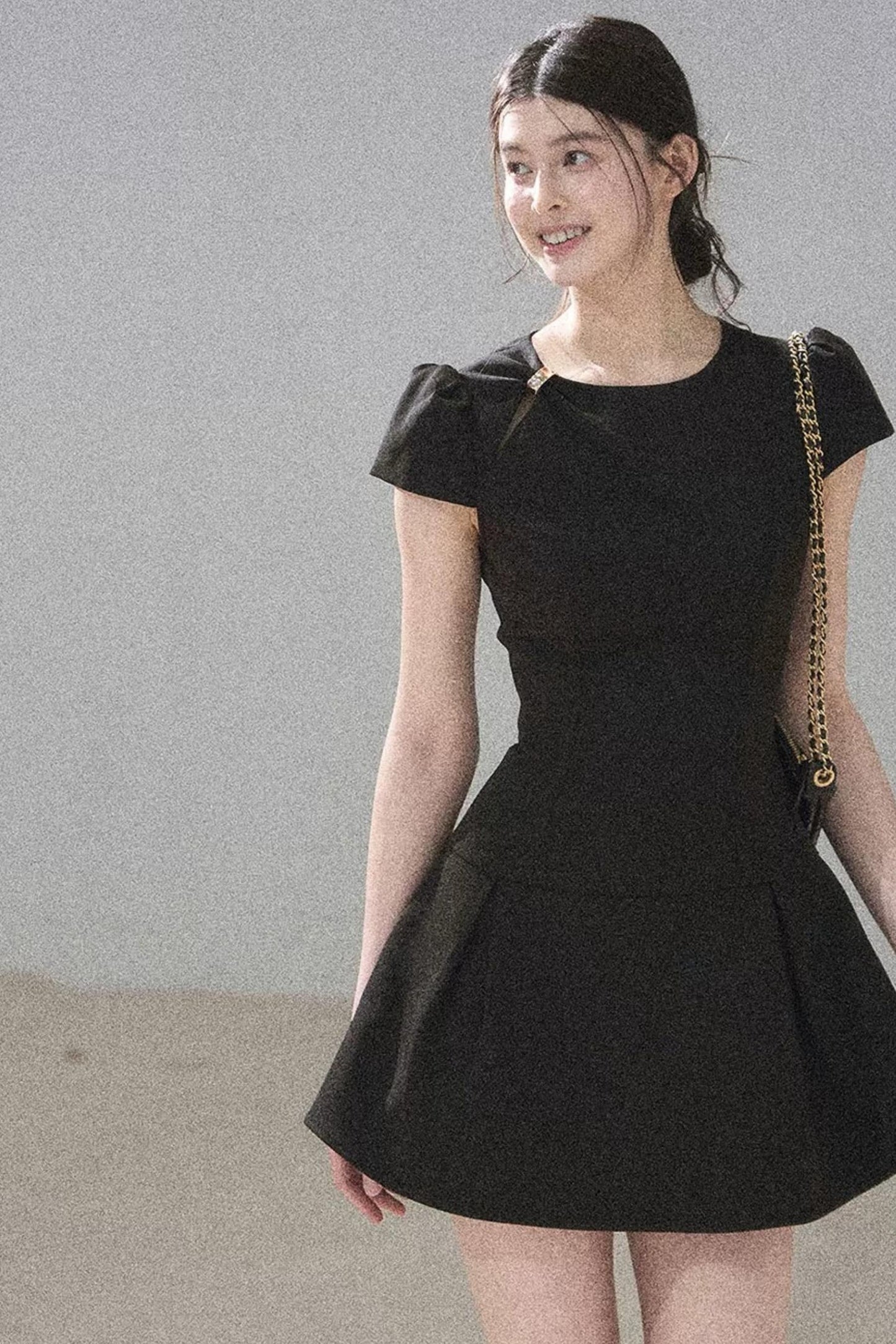French Summer Puffy Dress
