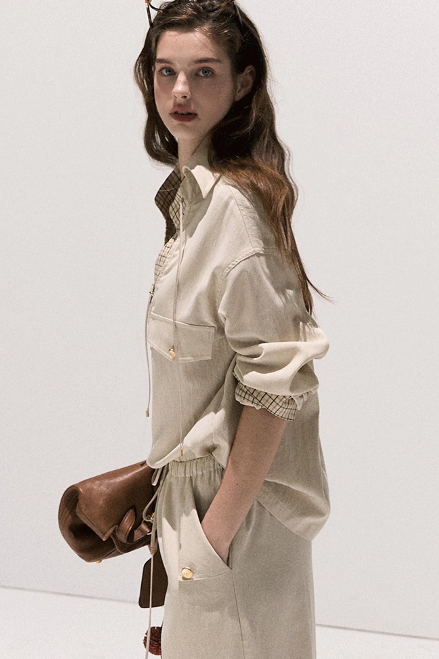 High Sense Cotton Shirt With Pants Set-Up