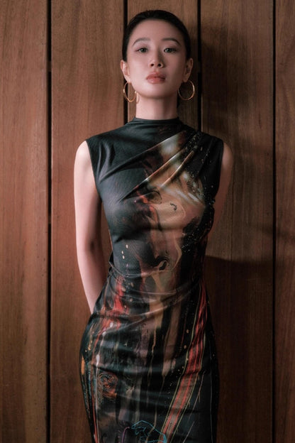 Night City Cheongsam Dress