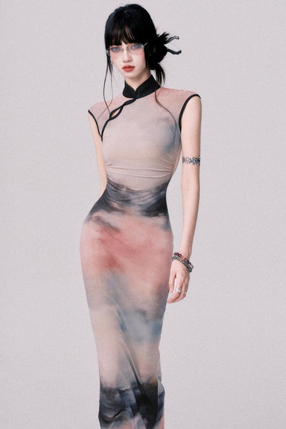 Sunset Cheongsam Dress