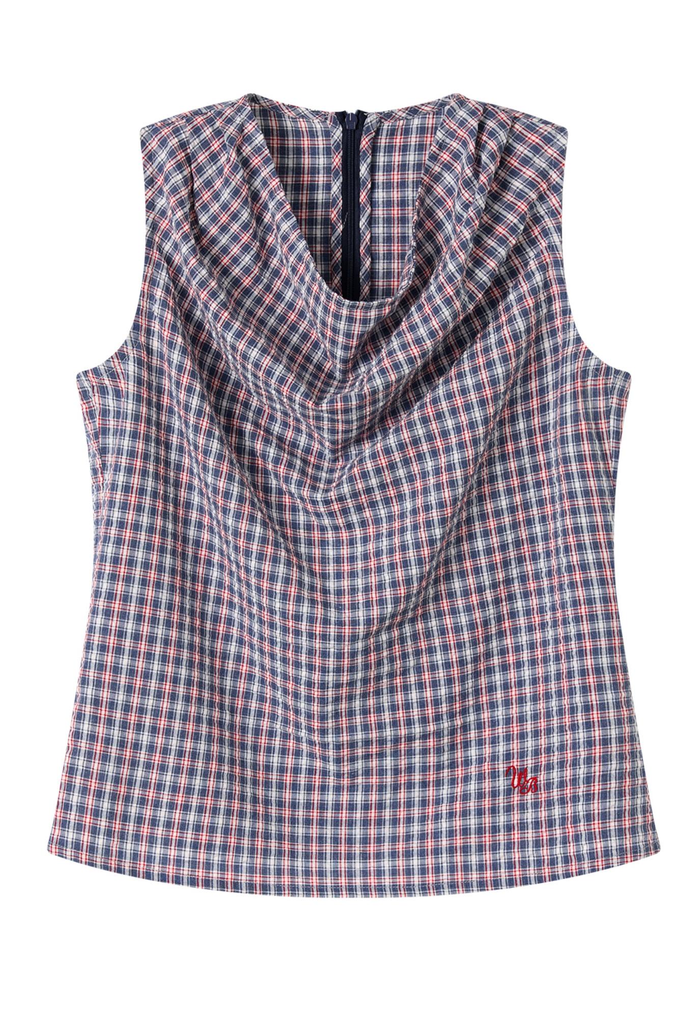 Vintage Chic Sleeveless Swing Top