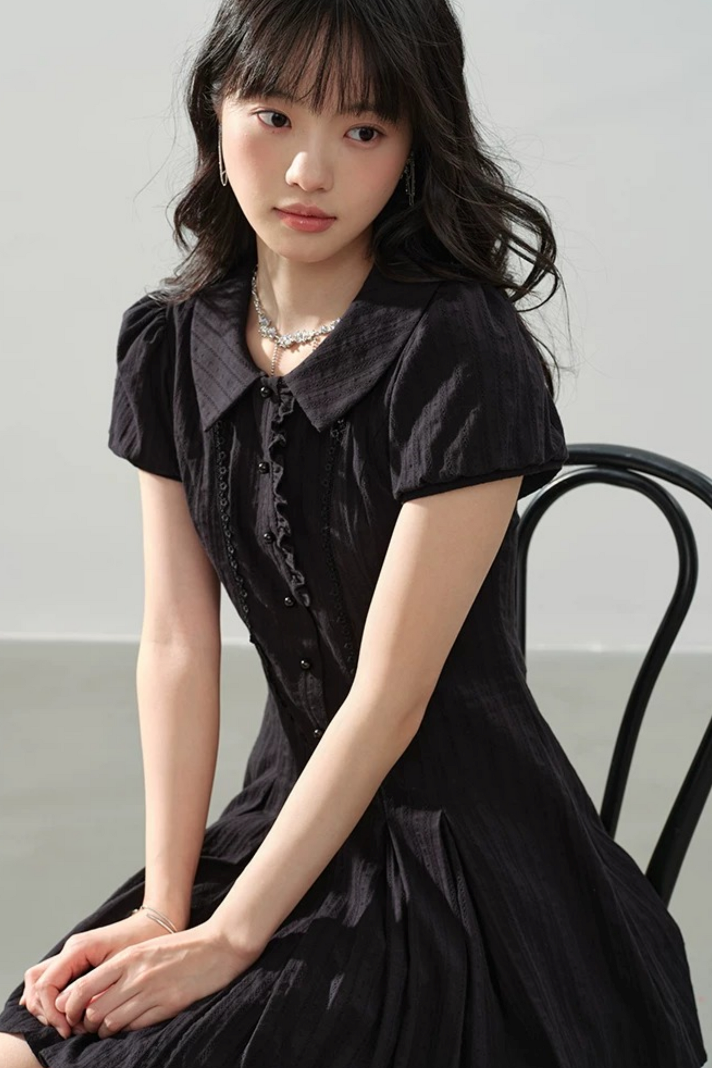Girl's Elegy Puff Sleeve Dress