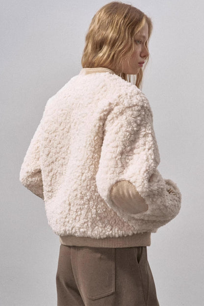 Lamb Wool Paisley Parka Jacket