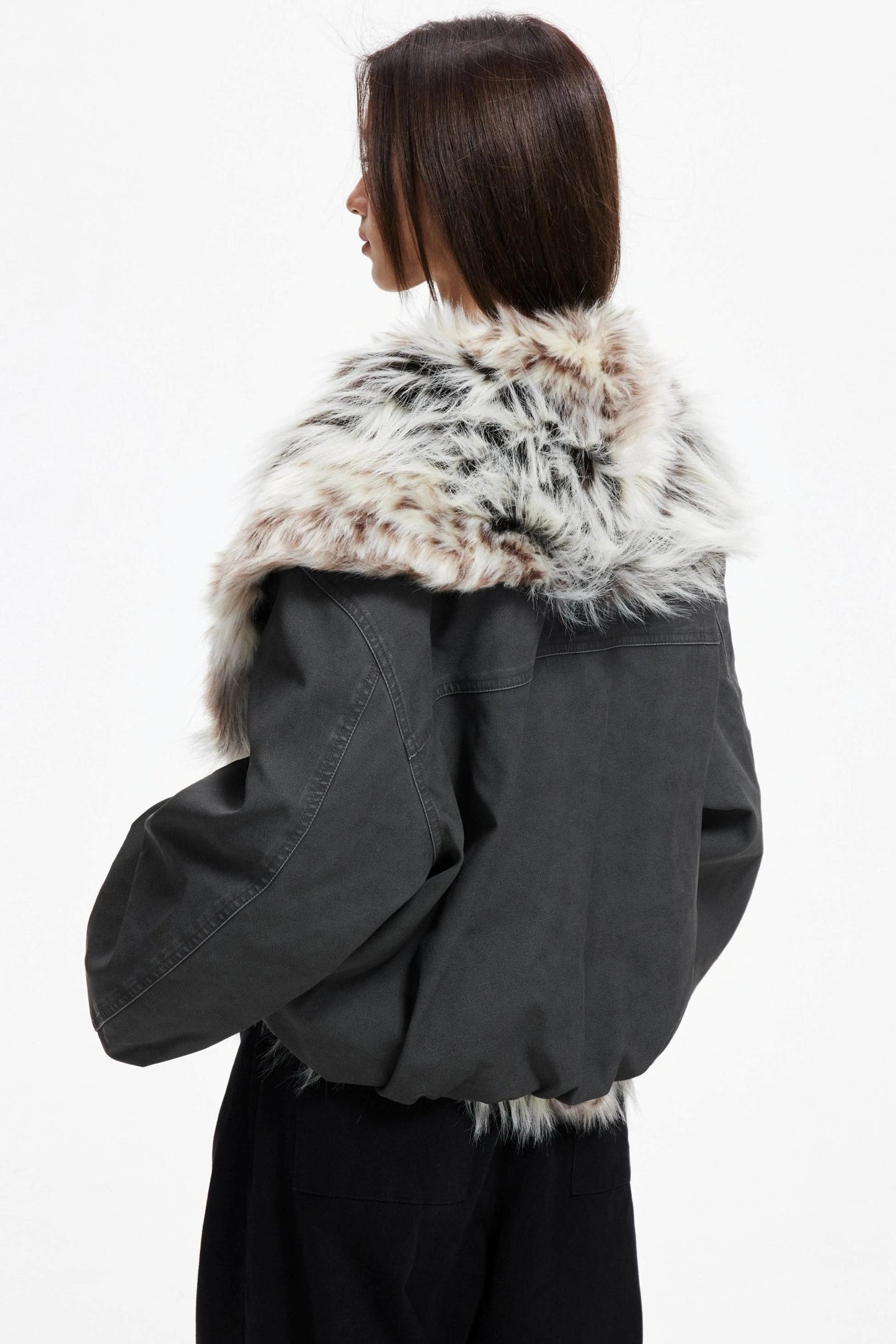 Winter Luxe Fur Collar Jacket