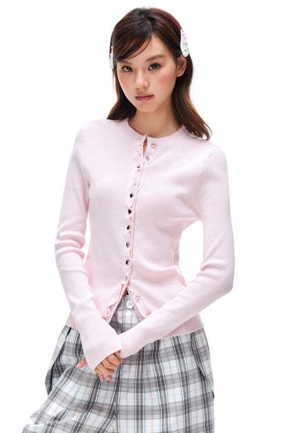 Bright Silver Heart Cardigan