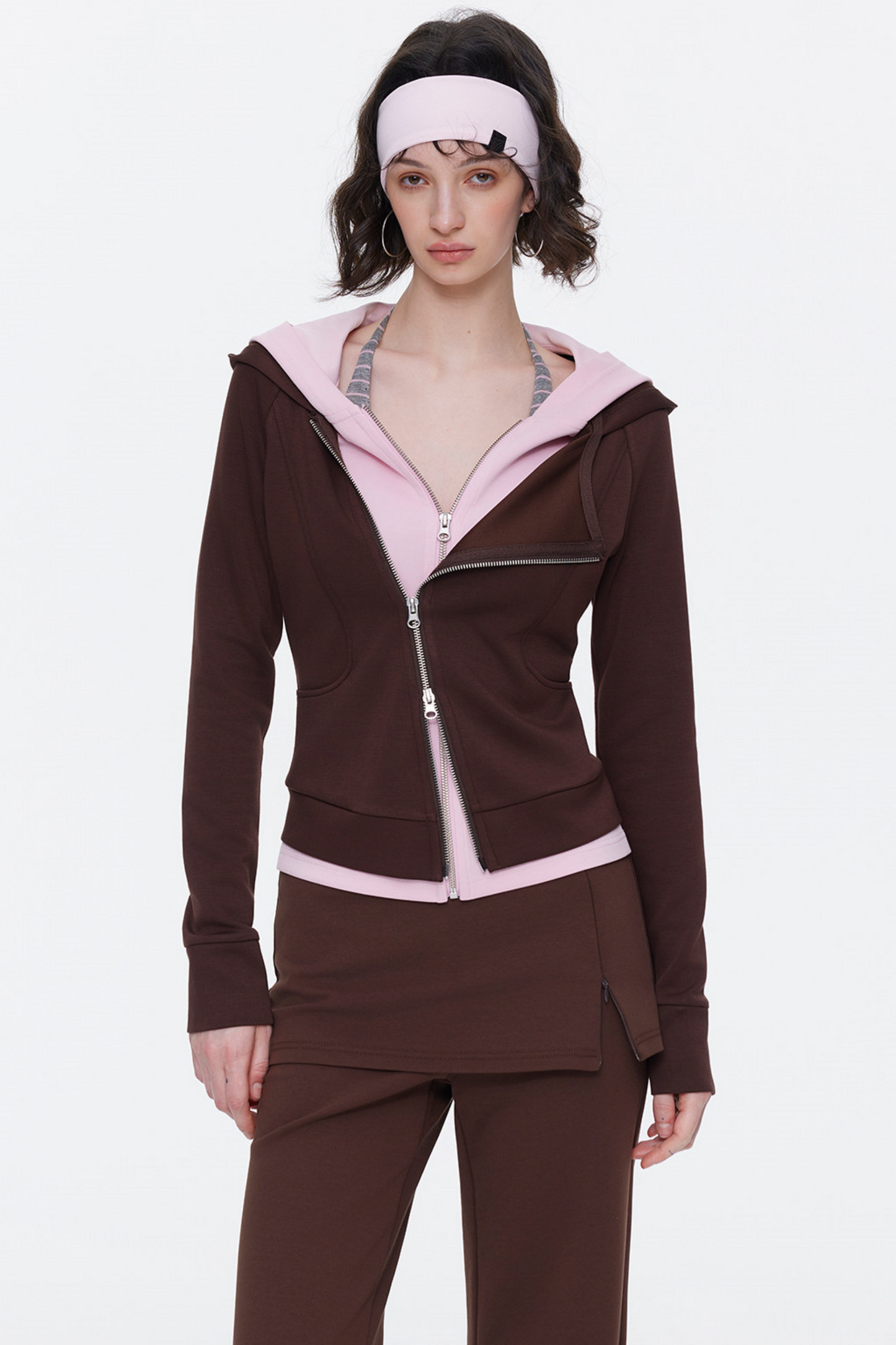 Deconstructed Color-Blocked Sweatshirt