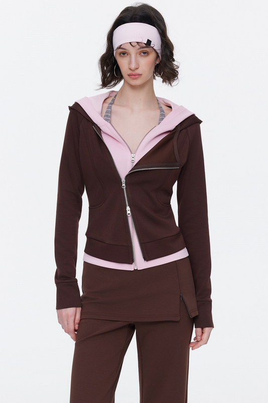 Dekonstruiertes Farbblock-Sweatshirt