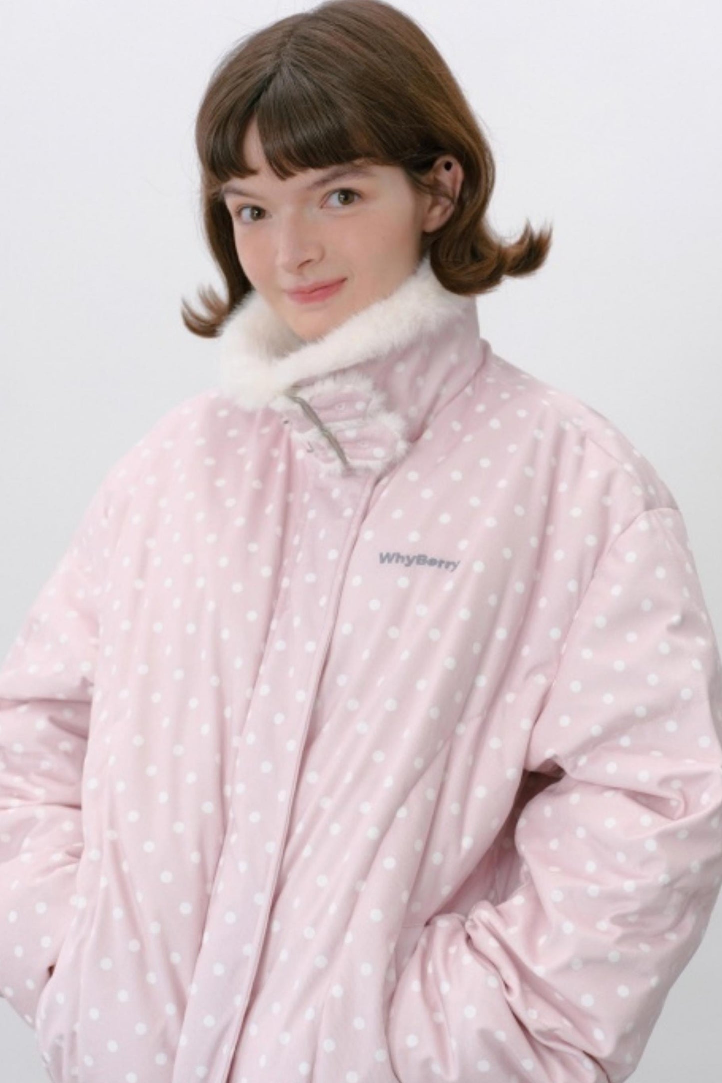 Polka Dot Down Jacket