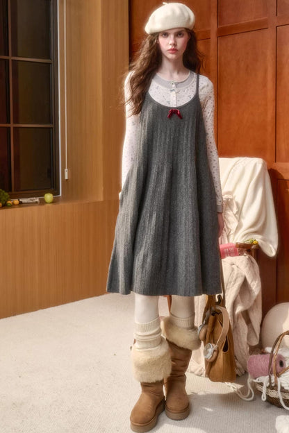 Origami Pleats Fluffy Dress