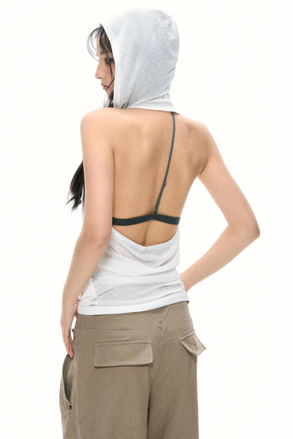 Pink Hooded Camisole