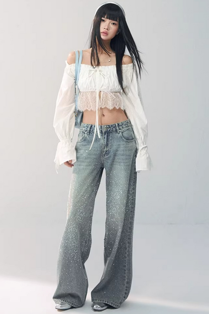 Blusa in Pizzo Off-Shoulder