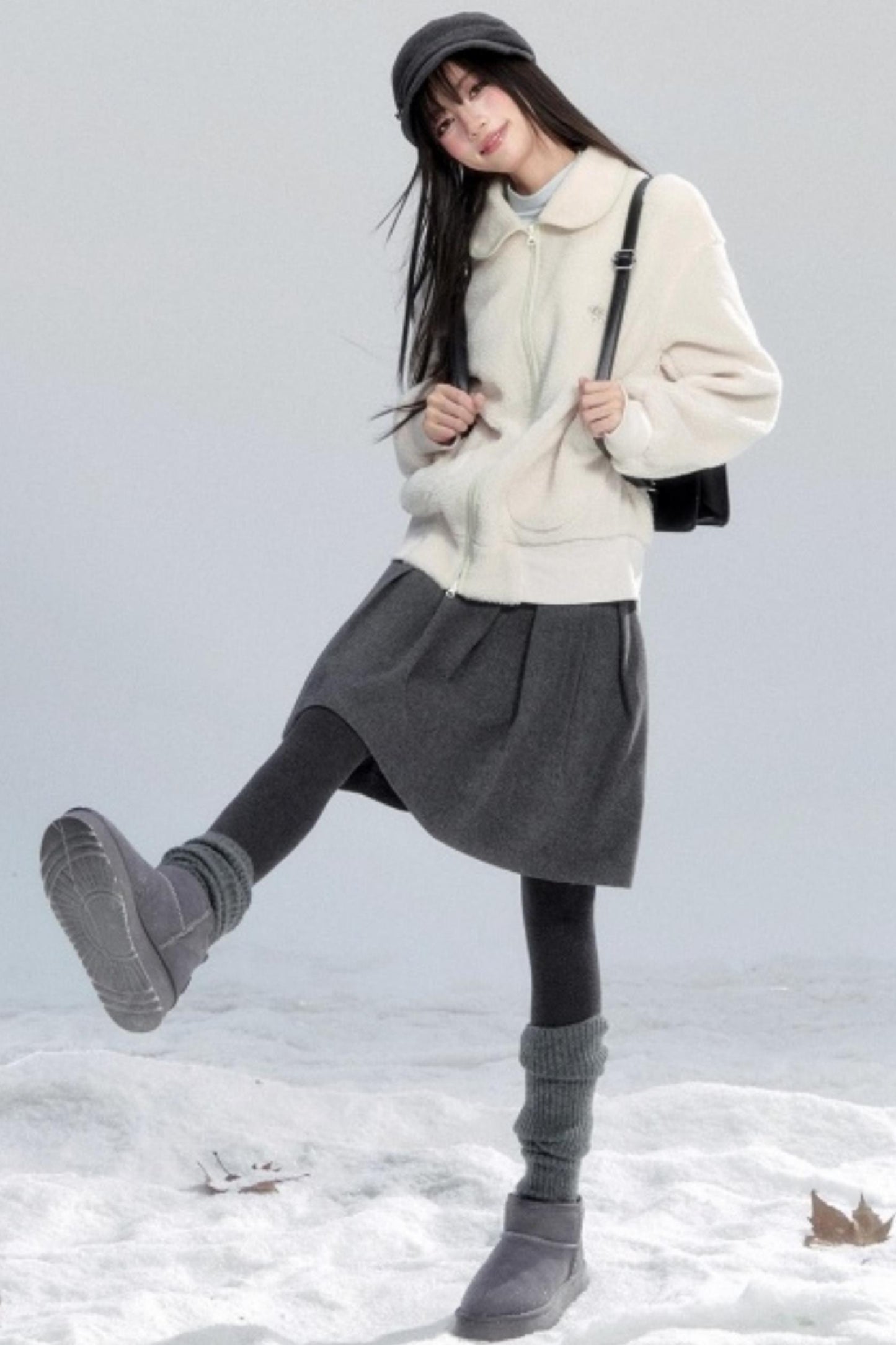 Japanese Retro Lamb Wool Jacket