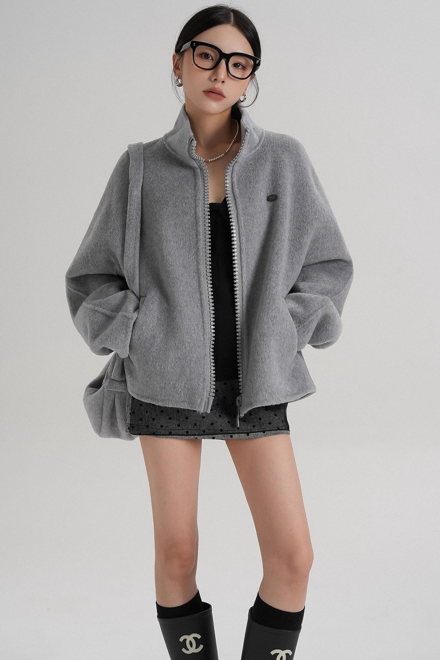 Structured Reversible Wool Jacket