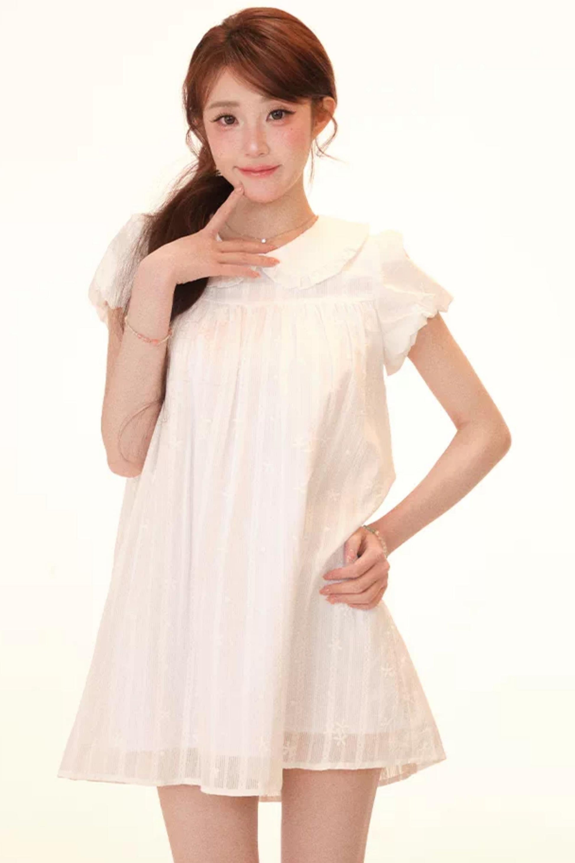 a line peter pan collar dress YATHON Women's Vintage Peter Pan Collar Fit and Flare A-Line Swing Work Casual Dresses (YT021-Black,S) at Amazon Women's Clothing store