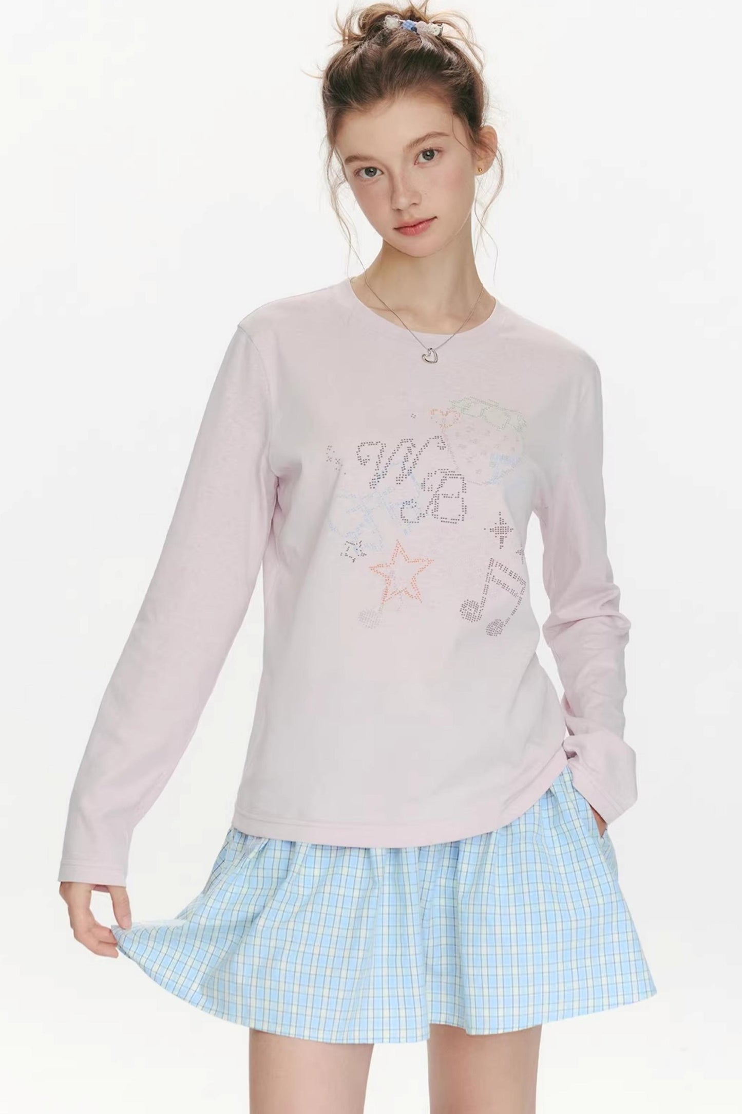 Berry Waltz Printed Thin T-Shirt