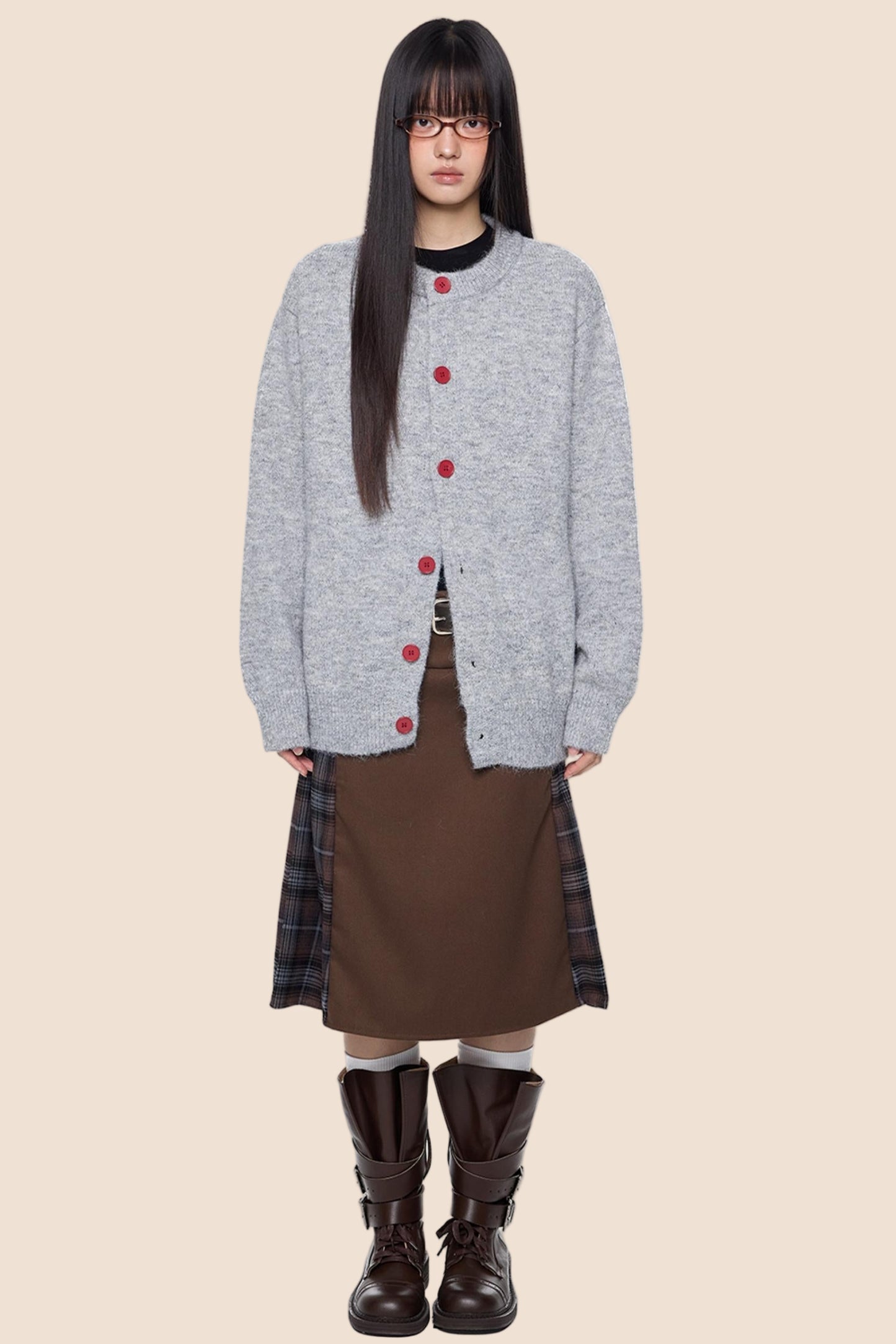 Fall Wool Button-Knitted Cardigan