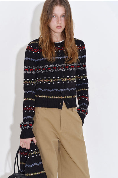 Heavy Knit Fair Isle Top