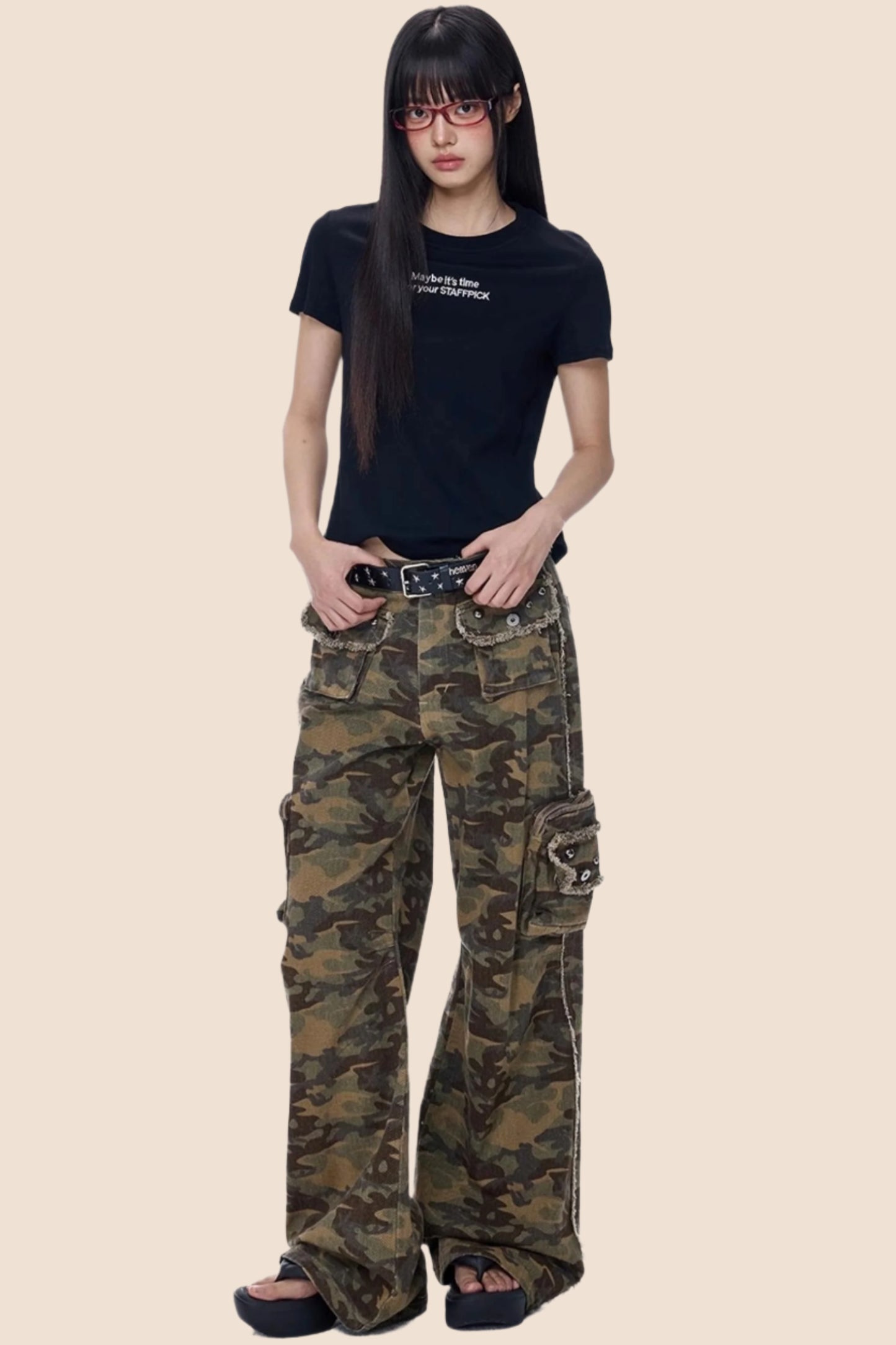 High Street Camouflage Cargo Pants