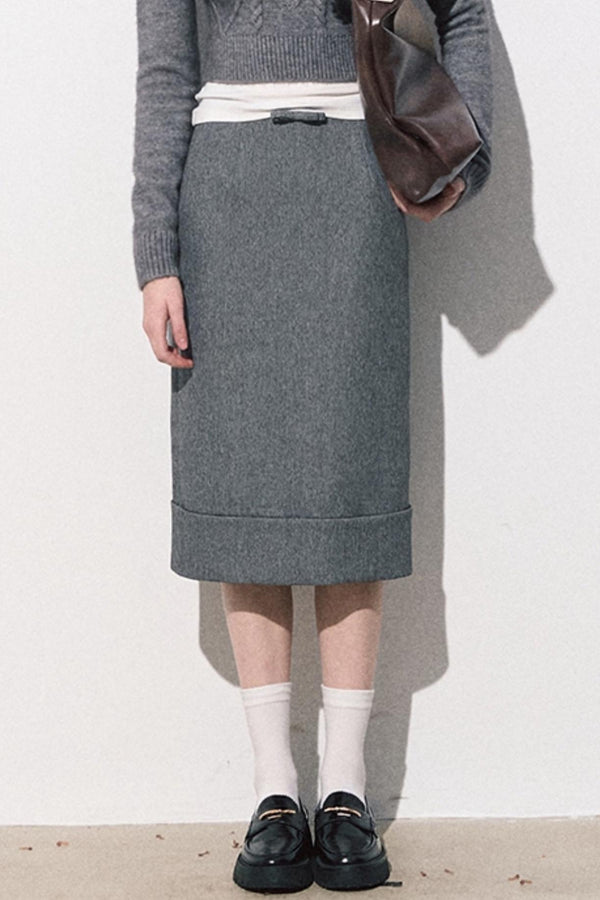 패셔너블한 정장 스커트 