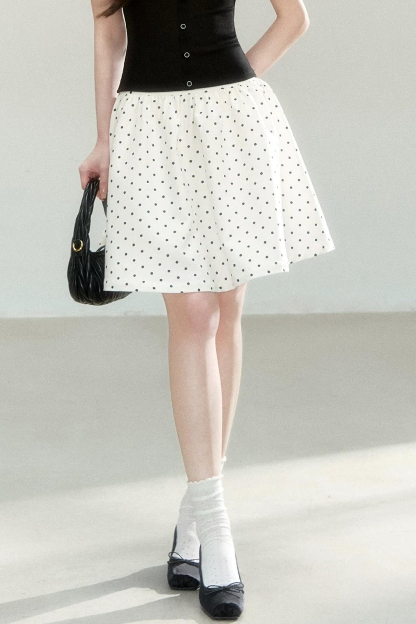Minifalda Evasé con Lunares