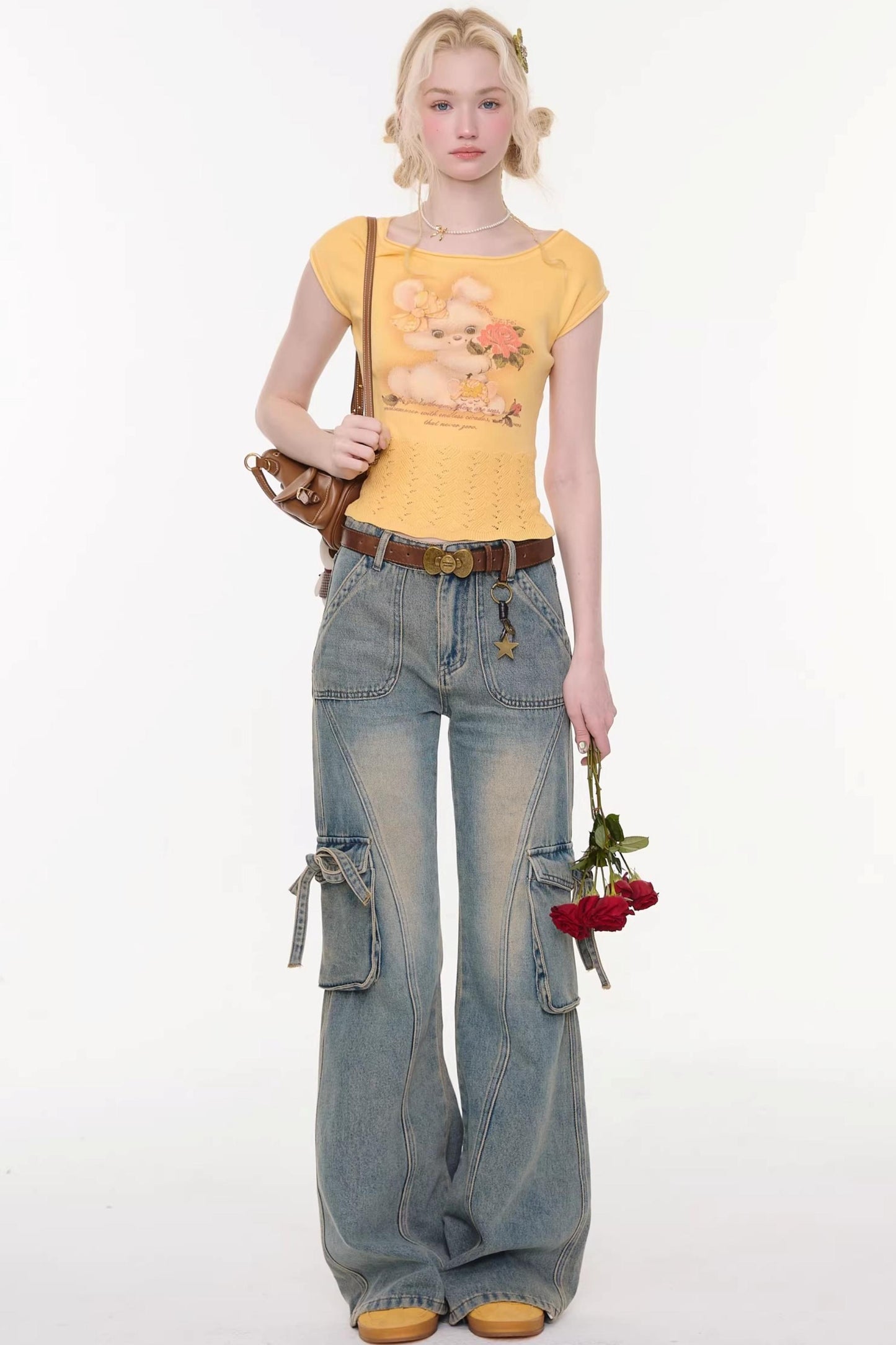 Butterfly Edge Flared Jeans