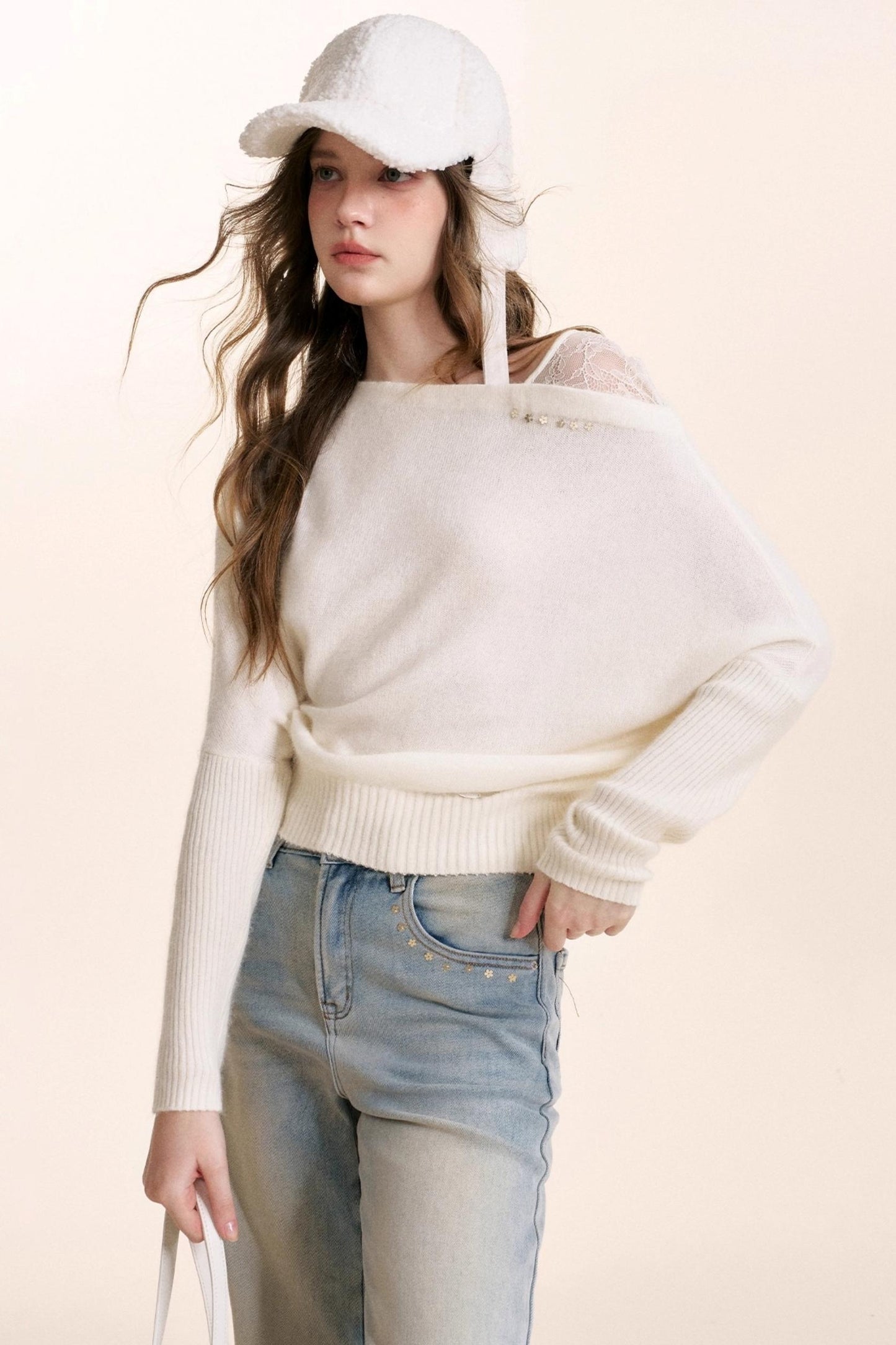 Cloudy Sequin Lace Top