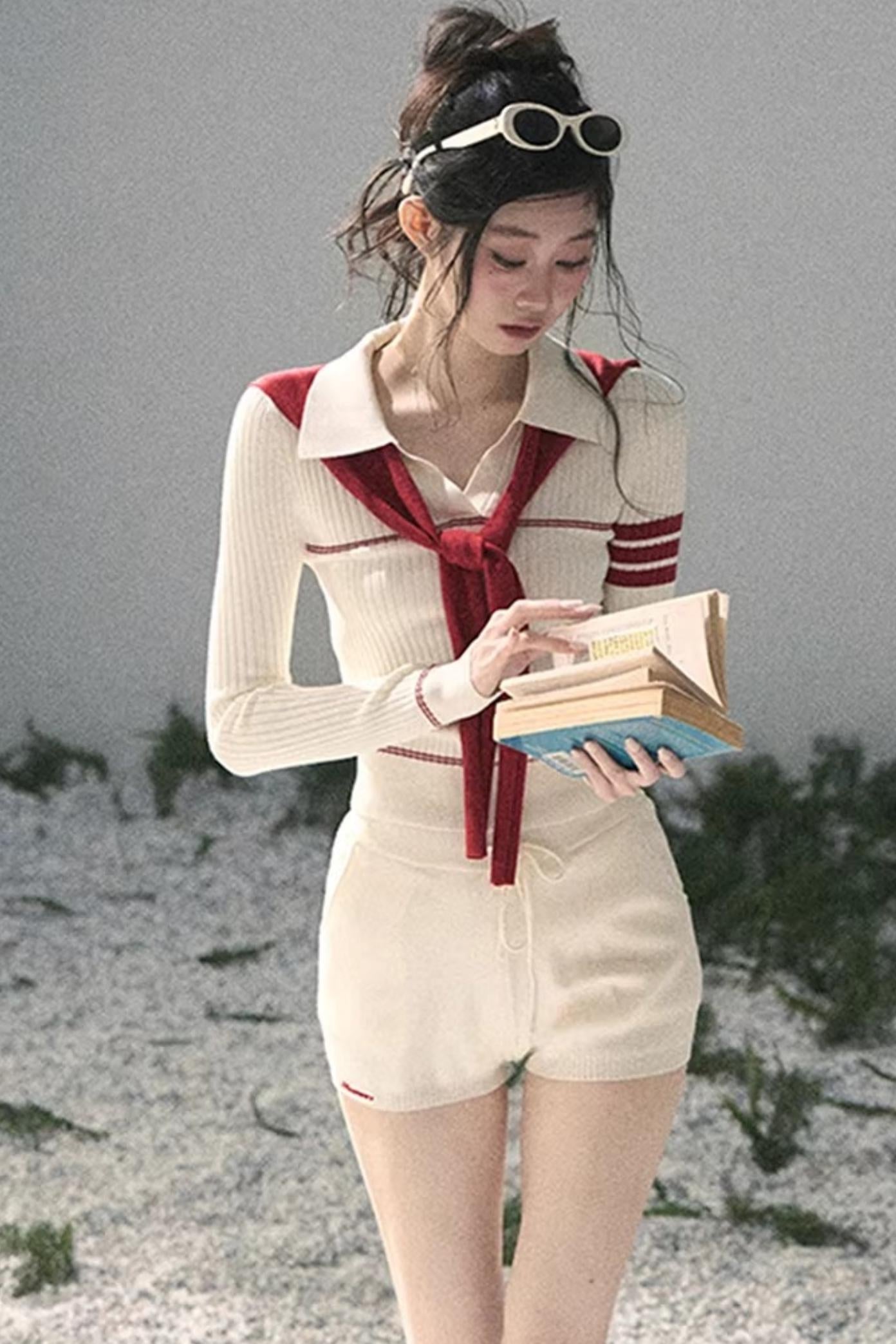 Delhi College Knit Top Set