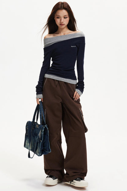 One-Shoulder Knitted Top