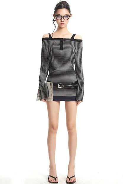 Embroidered Letter Sleeve Top