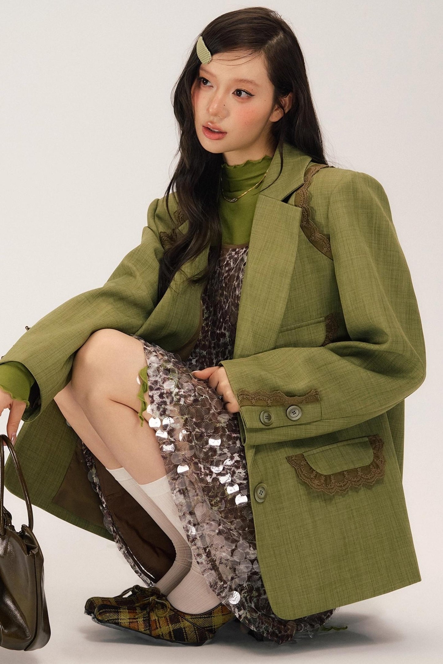 Ivy Vintage Green Blazer